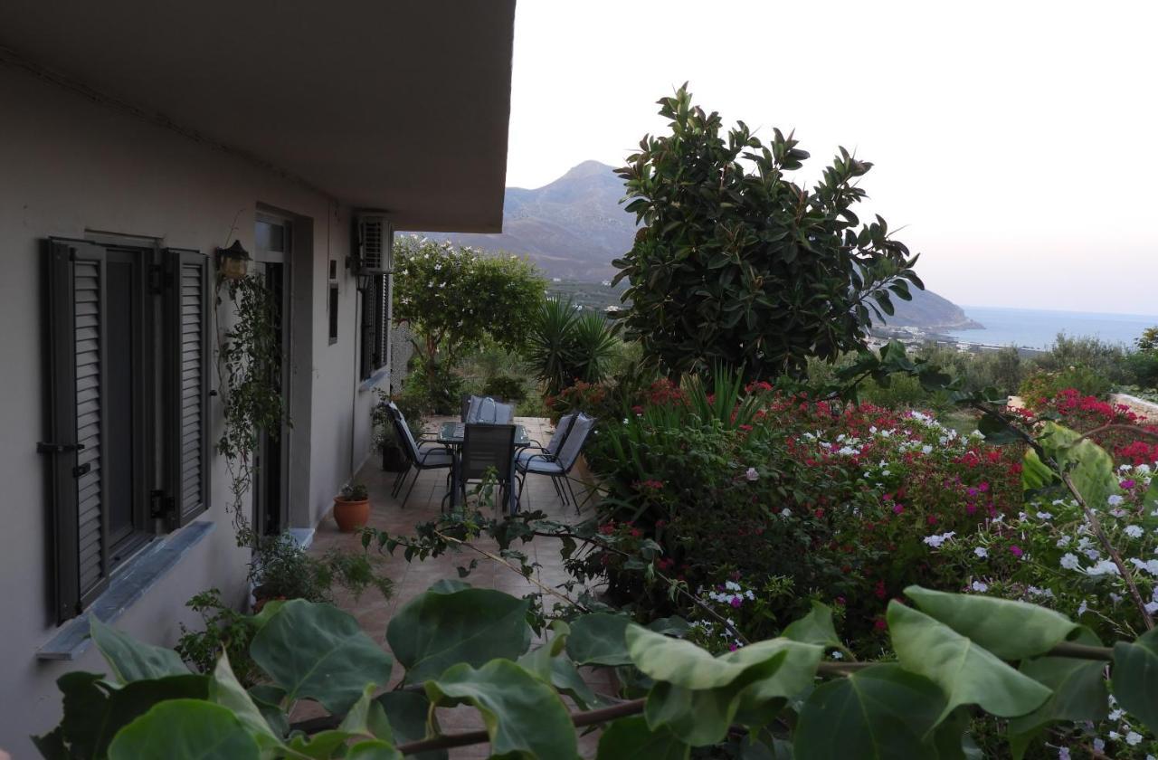 Chrissi'S House With Garden And Sea View Zerviana Villa Kíssamos Buitenkant foto